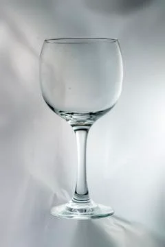 Empty blue glass cup Stock Photos