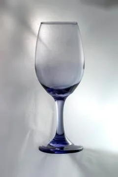 Empty blue glass cup Stock Photos