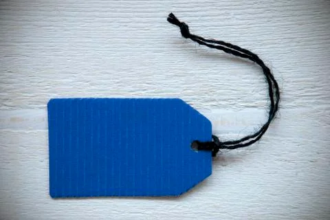 Empty Blue Label With Copy Space Stock Photos