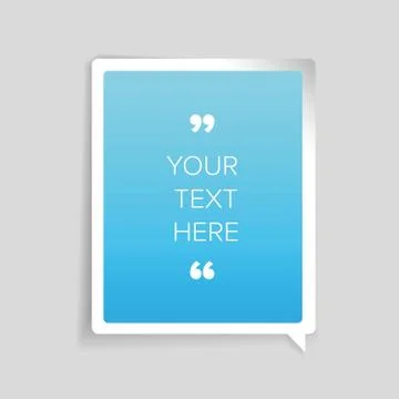 Empty blue label vector Stock Illustration