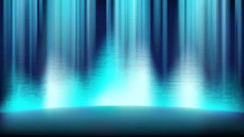An empty blue scene with a background of a printed circuit board Stock Illustration