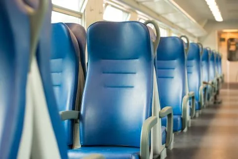 Empty blue seats