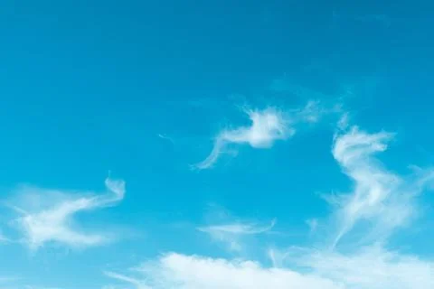 Empty blue sky background for design Stock Photos