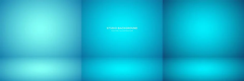 Empty blue studio abstract backgrounds with spotlight effect. Product showcase 스톡 일러스트