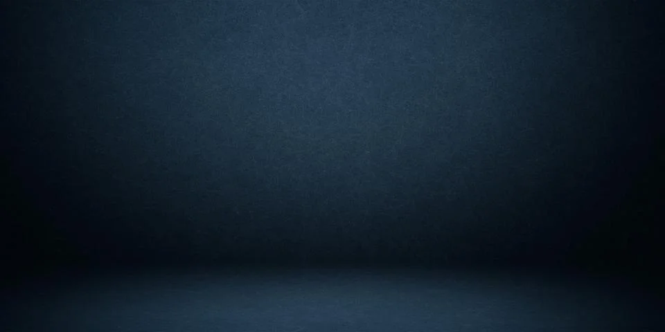 Empty Blue Studio Room Background Template Stock Illustration