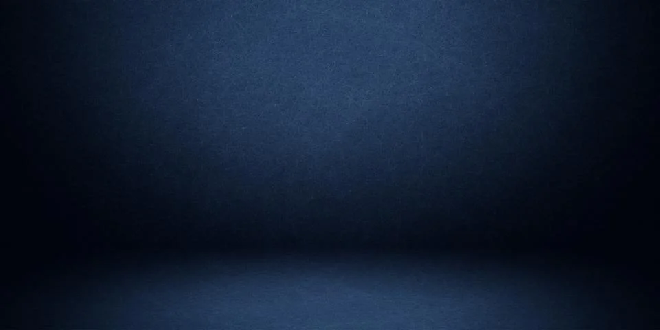 Empty Blue Studio Room Background Template Ilustración de archivo