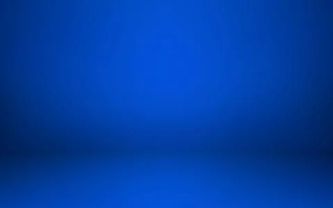 Empty blue studio room interior. Clean workshop for photography or presentati 스톡 일러스트