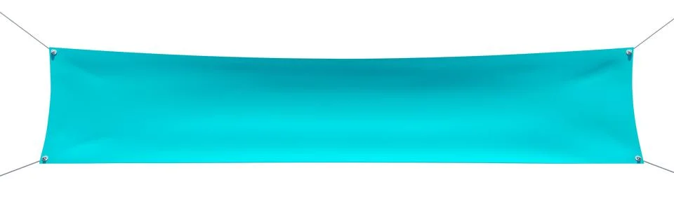 Empty blue textile banner イラスト素材