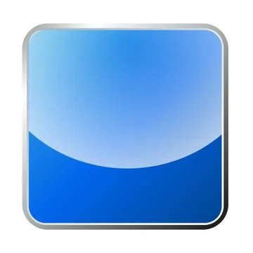 Empty blue web button, input Stock Illustration