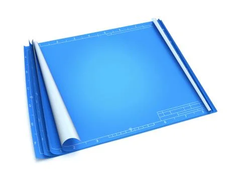 Empty blueprint Stock Illustration
