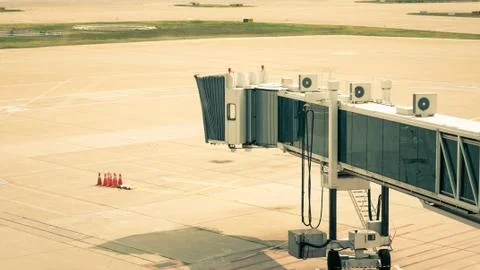 Empty boarding gate Stock Photos