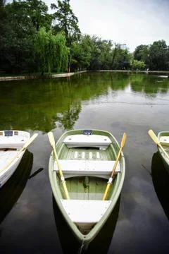 Empty boats Stock Photos