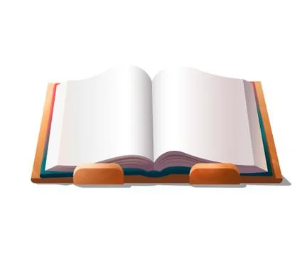 Empty book on holder Stock Illustration