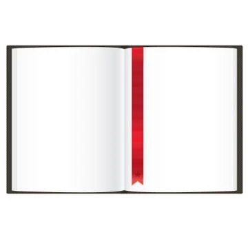 Empty book Stock Illustration
