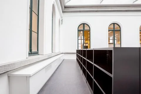 Empty books racks Stock Photos