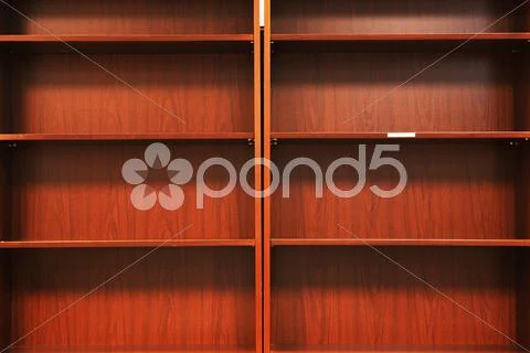 Empty Bookshelf Background