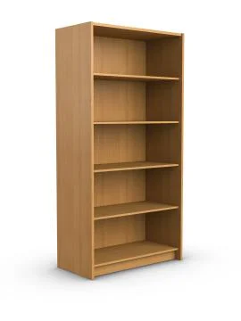 Empty bookshelf Stock Illustration