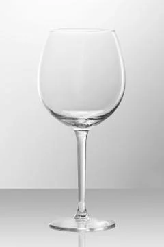 Empty Bordeaux glass Stock Photos