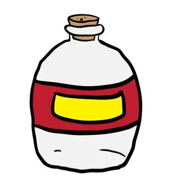 Empty bottle Stock Illustration