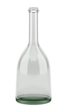 Empty bottle isolated on white background. 3d illustration Stock Illustration