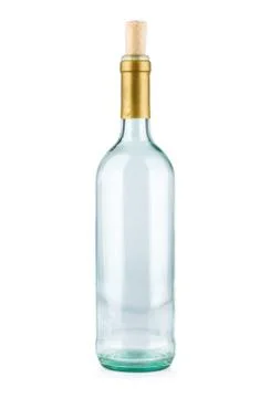 Empty bottle isolated on white background Stock Photos