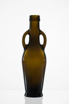 Empty bottle of olive oil Photos