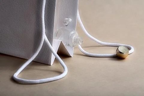 Empty bottle of spirits Stock Photos