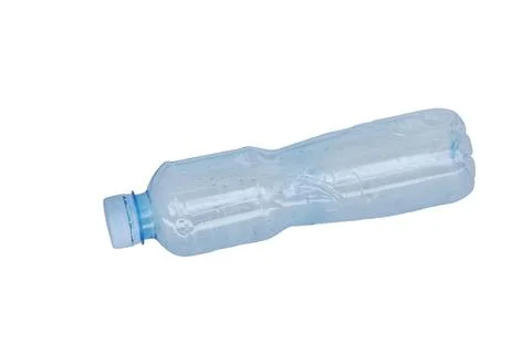 Empty bottle of water isolated on white Stock Photos