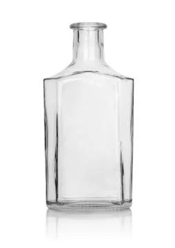 Empty bottle of whisky Stock Photos