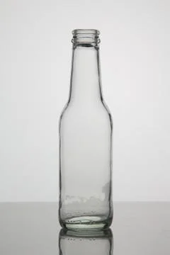Empty bottle on white background Stock Photos