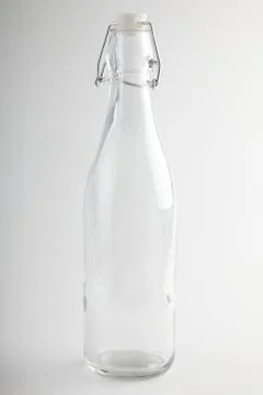 Empty bottle on white background Stock Photos
