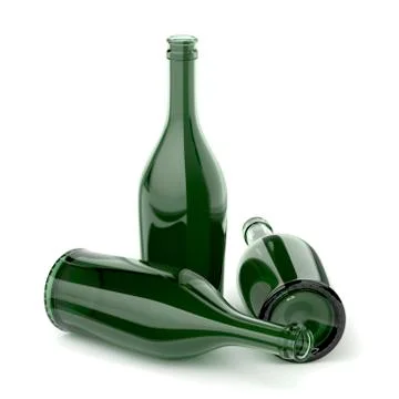 Empty bottles for alcoholic beverages Stock Illustration
