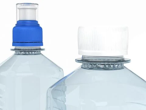 Empty bottles isolated on white Stock Illustration
