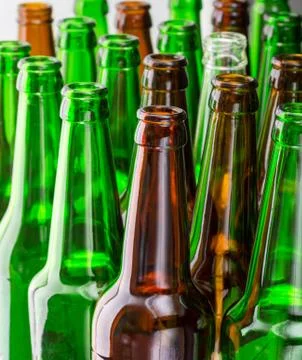 Empty bottles Stock Photos