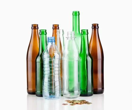 Empty bottles Fotos de archivo