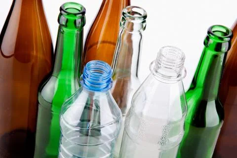 Empty bottles Stock-Fotos