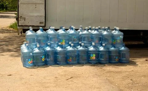 Empty bottles Stock Photos