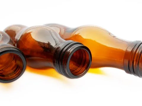 Empty bottles Stock Photos