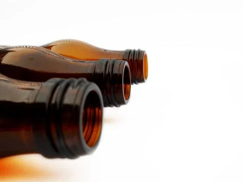 Empty bottles Stock Photos