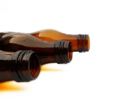 Empty bottles Stock Photos