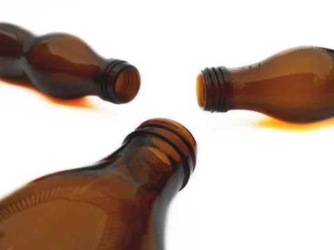 Empty bottles Stock Photos