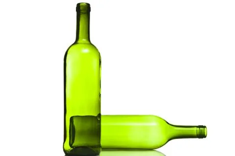 Empty bottles of wine Stock-Fotos