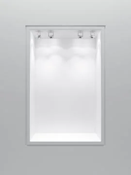 Empty boutique showcase Stock Illustration