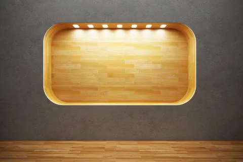 Empty boutique showcase Stock Illustration