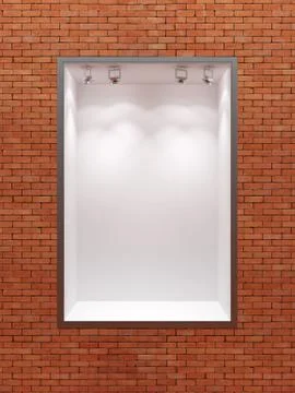 Empty boutique showcase Stock Illustration