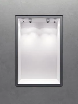 Empty boutique showcase Stock-Illustration