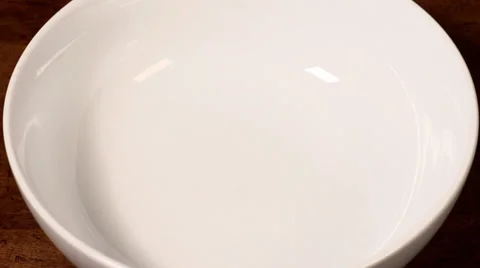 An empty bowl on a dining table 動画素材 34653886