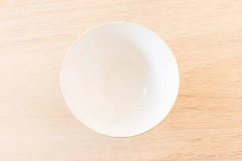 Empty Bowl on rustic wooden background Stock Photos