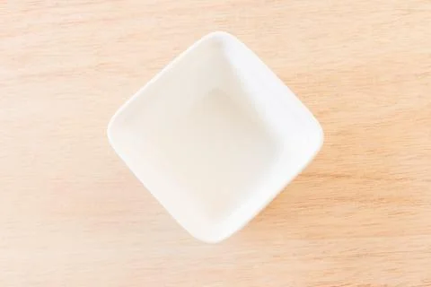 Empty Bowl on rustic wooden background Stock Photos