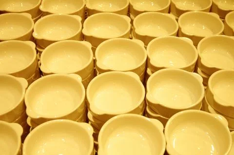 Empty Bowl on the table Stock Photos